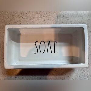 Rae Dunn White Soap Holder